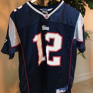 NFL PATRIOTS JERSEY - tom brady 12 - youth XL